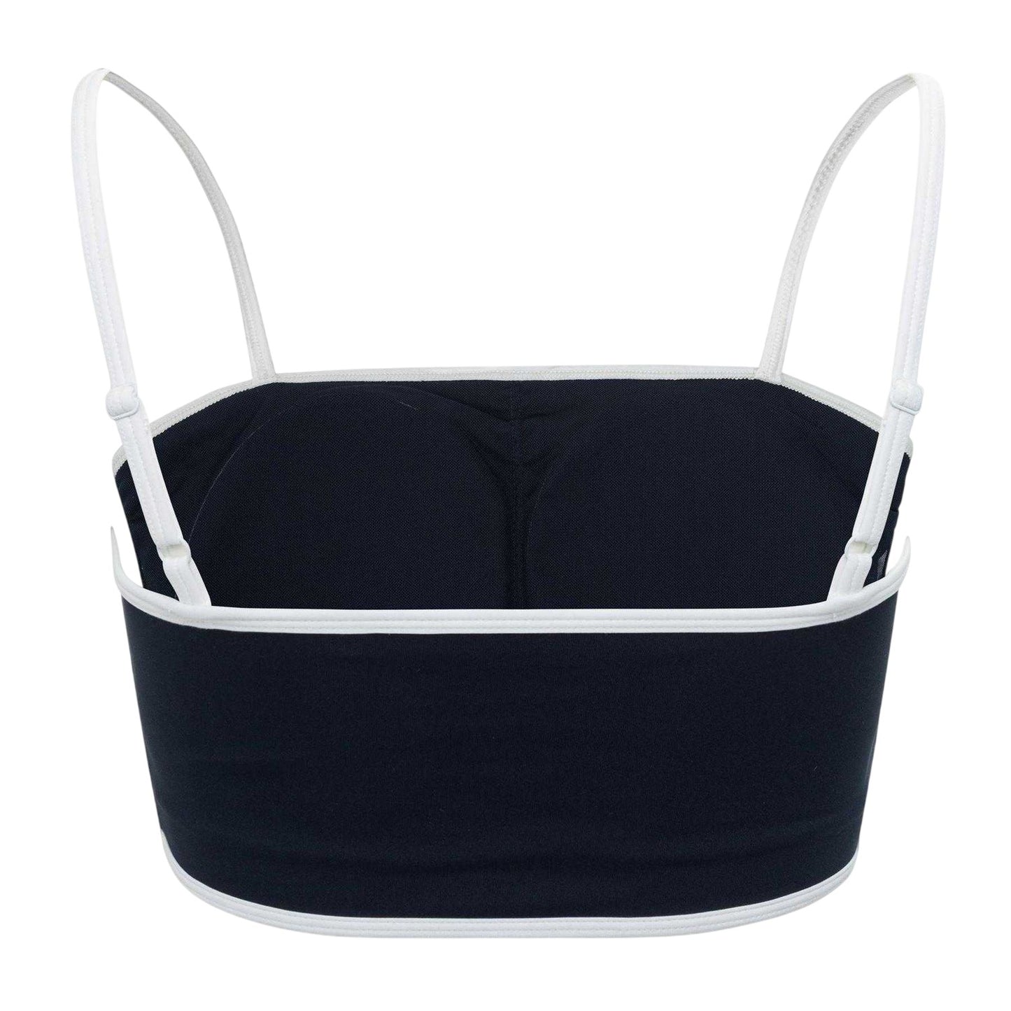 Navy - Back - Slazenger Womens-Ladies Contrast Detail Sports Bra