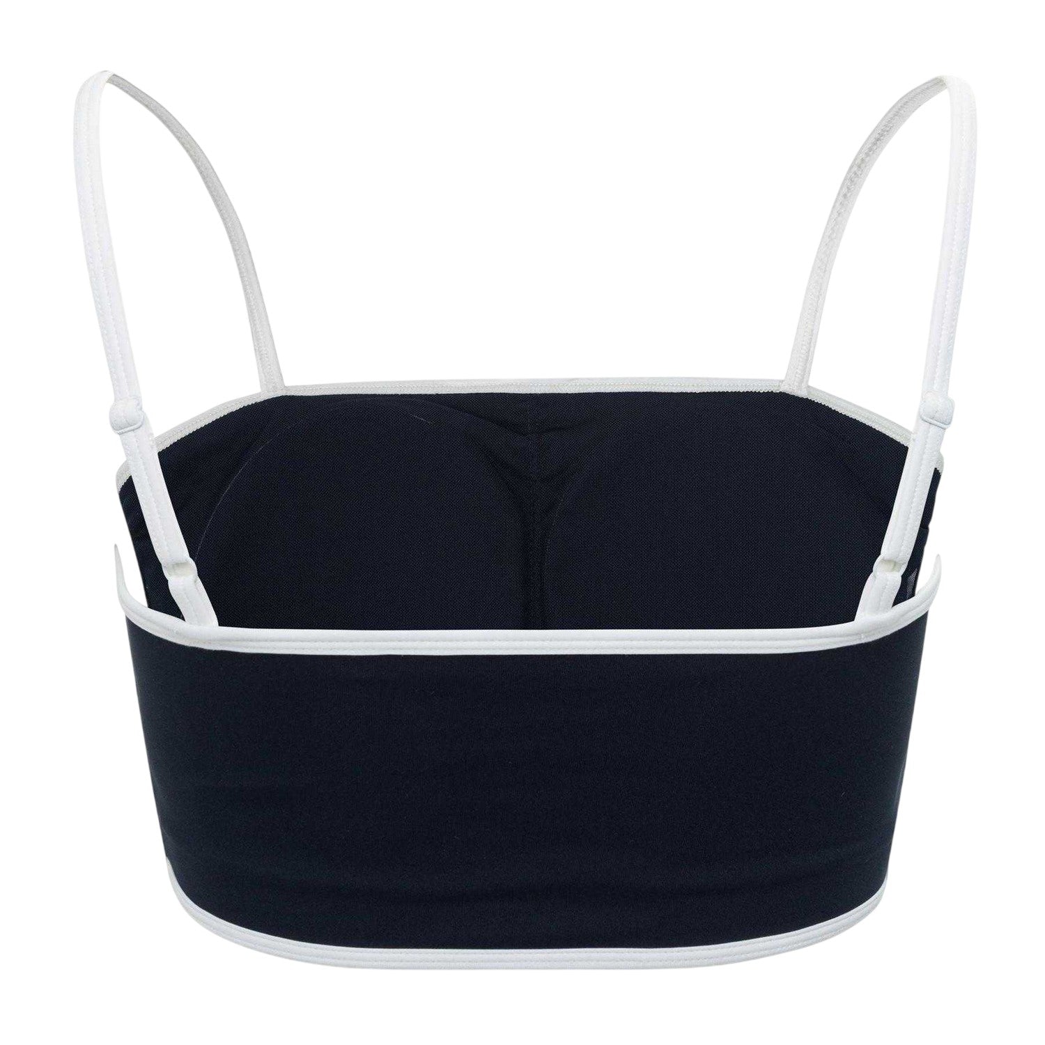 Navy - Back - Slazenger Womens-Ladies Contrast Detail Sports Bra