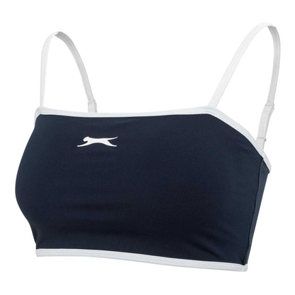 Navy - Side - Slazenger Womens-Ladies Contrast Detail Sports Bra