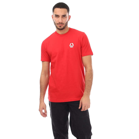 Red - Front - Diesel Mens T-Just 8-3 Logo T-Shirt
