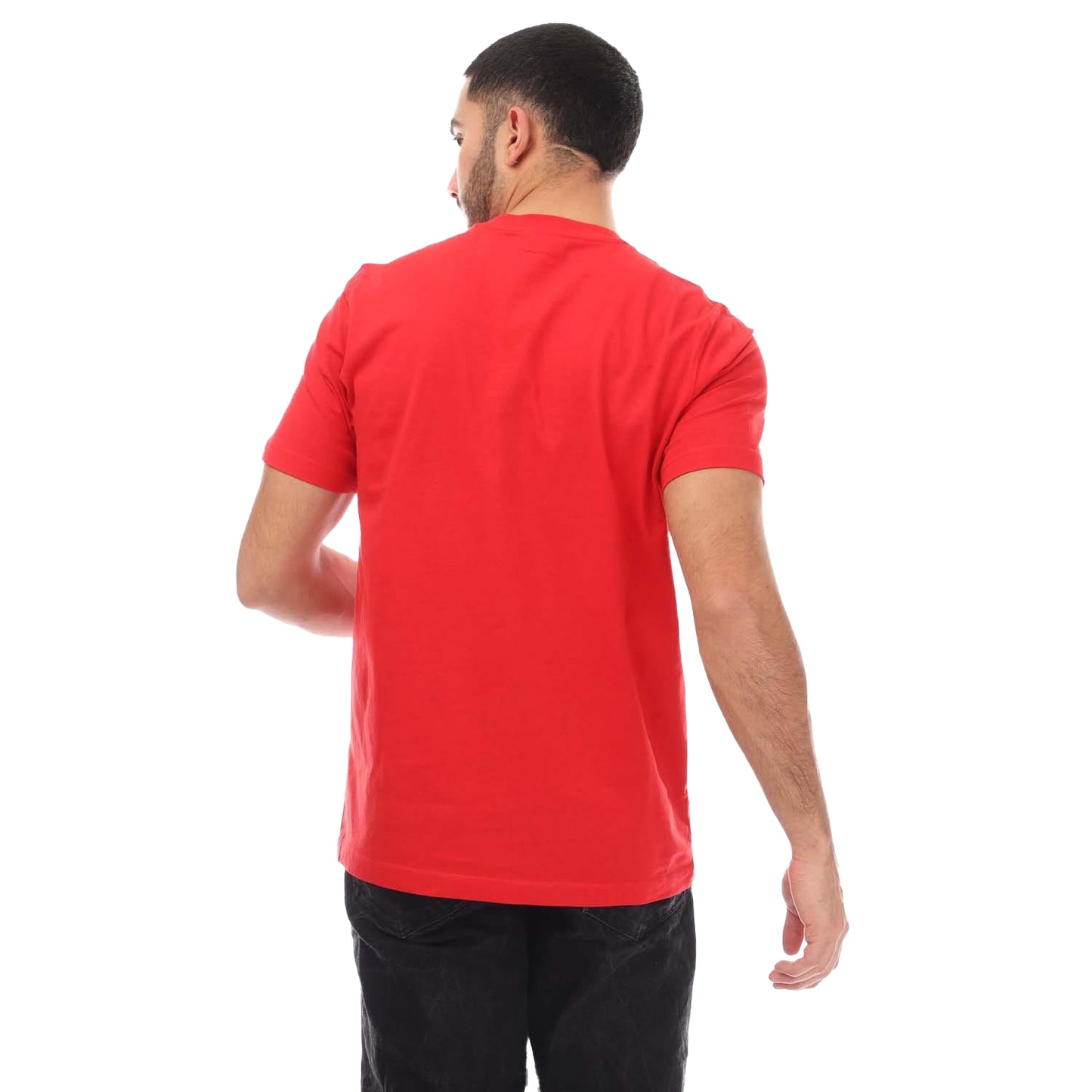 Red - Back - Diesel Mens T-Just 8-3 Logo T-Shirt