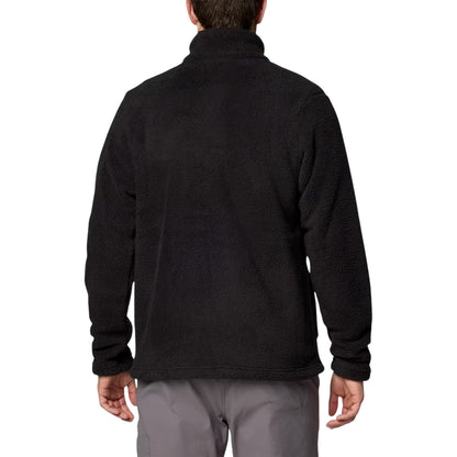 Black - Back - Columbia Mens Logo Full Zip Long-Sleeved Fleece Jacket