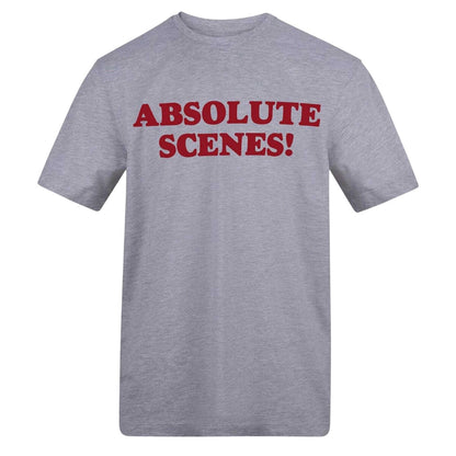 Grey - Front - AWD Unisex Adult Absolute Scenes Printed Cotton Jersey T-Shirt