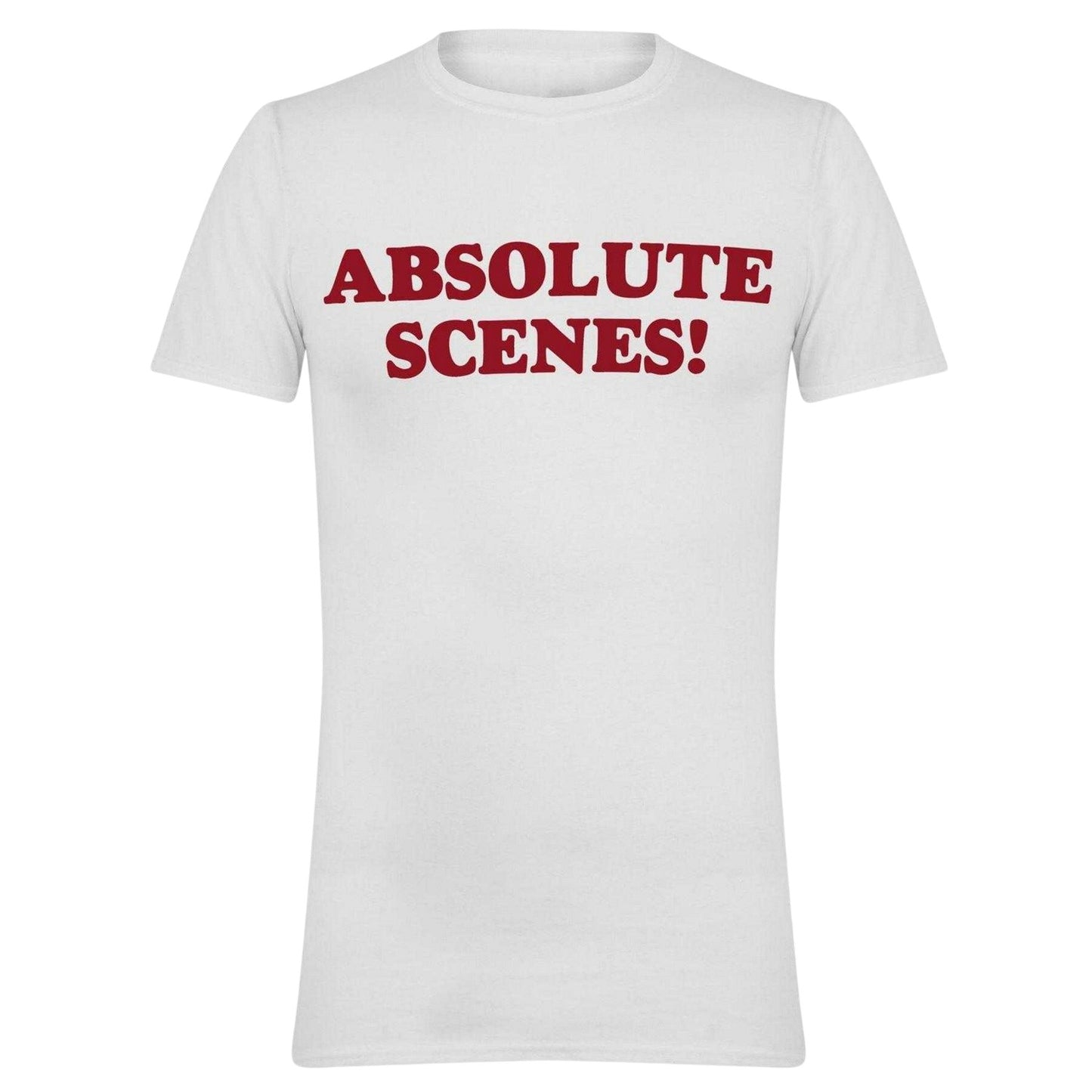 White - Front - AWD Unisex Adult Absolute Scenes Printed Cotton Jersey T-Shirt