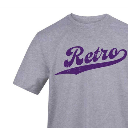 Grey - Side - AWD Unisex Adult Music Retro Cotton T-Shirt