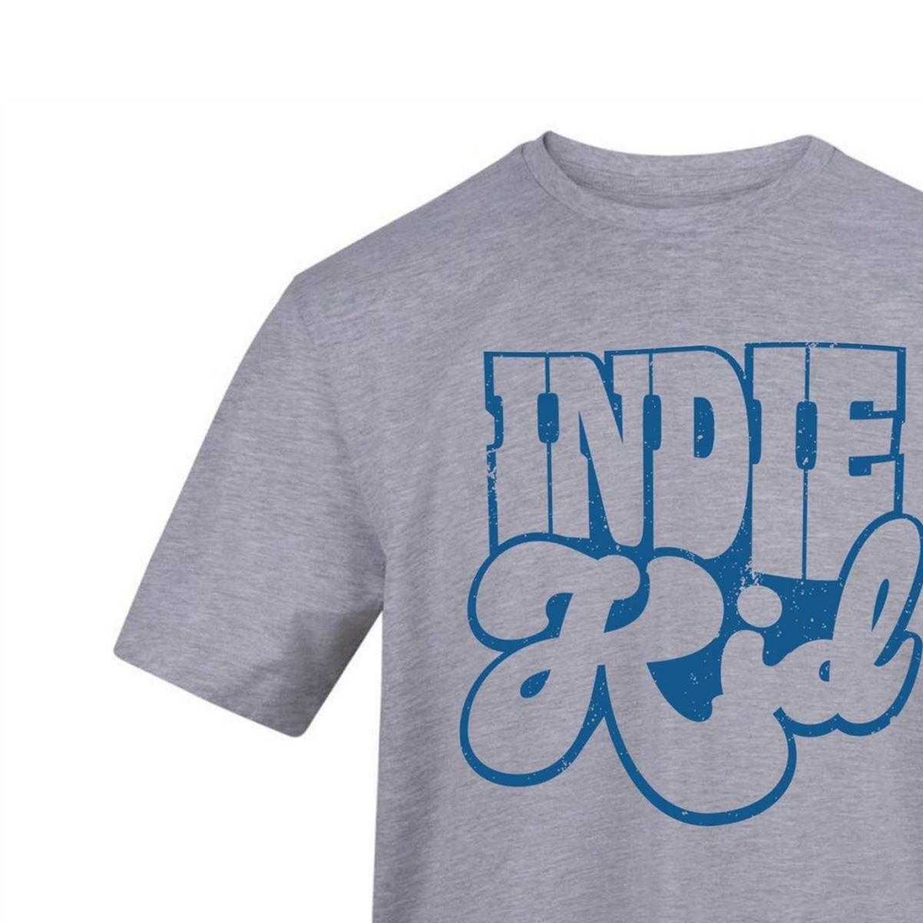 Grey - Side - AWD Unisex Adult Indie Kid Cotton T-Shirt
