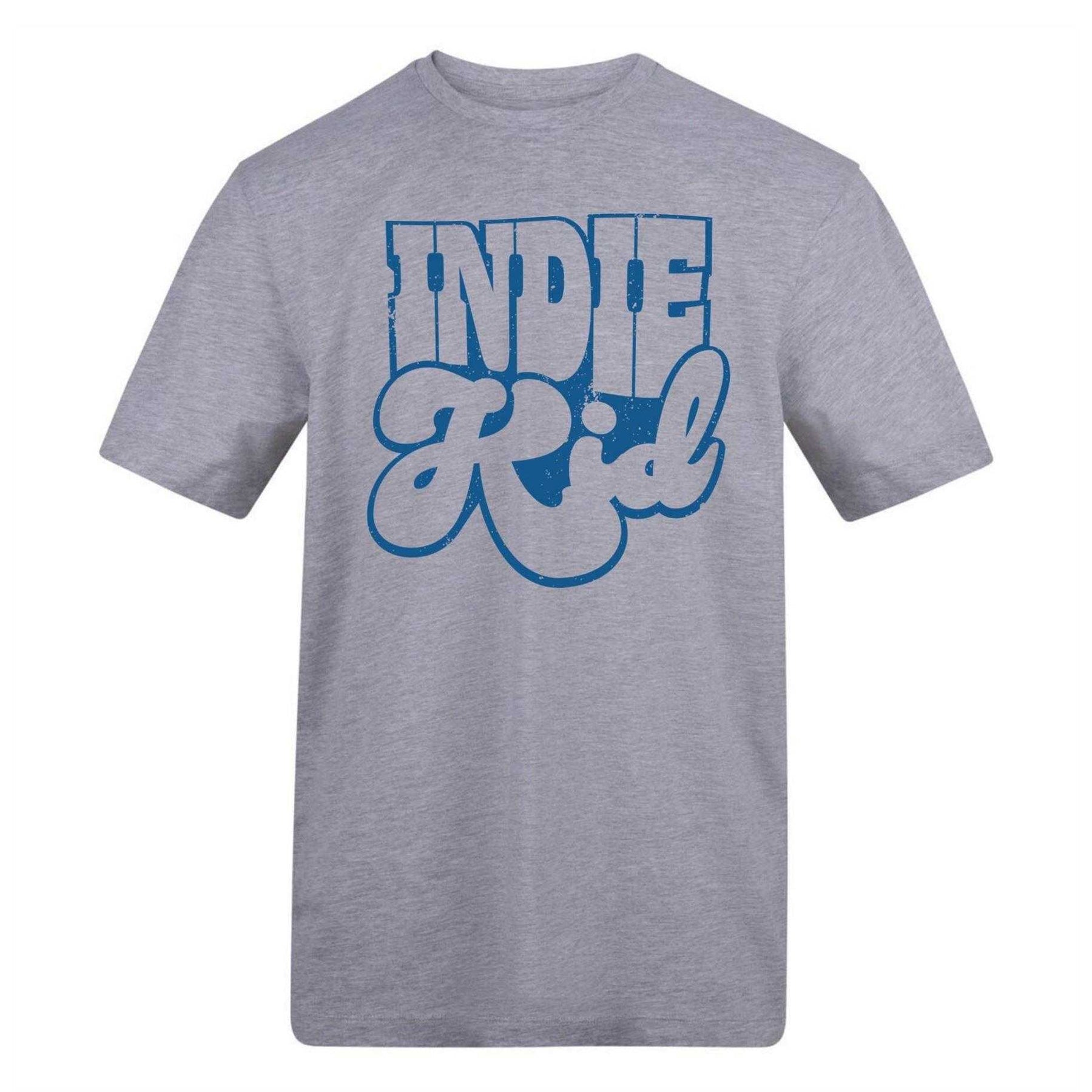 Grey - Front - AWD Unisex Adult Indie Kid Cotton T-Shirt