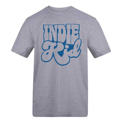 Grey - Front - AWD Unisex Adult Indie Kid Cotton T-Shirt