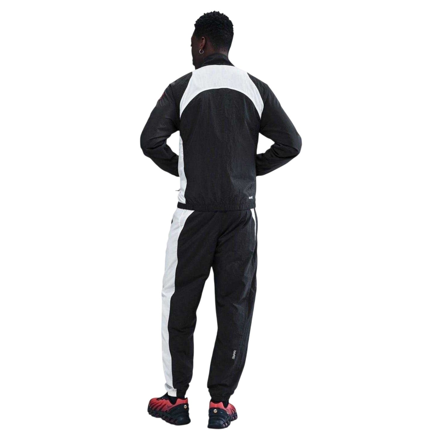 Black-White - Back - Nike Mens PSG T90 Paris Saint Germain FC Tracksuit