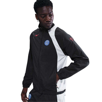 Black-White - Lifestyle - Nike Mens PSG T90 Paris Saint Germain FC Tracksuit