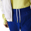 Blue - Side - Lacoste Mens Tapered Leg Sport Tracksuit Bottoms