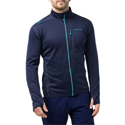 Deep Sea - Lifestyle - La Sportiva Mens Patterned Fleece Jacket