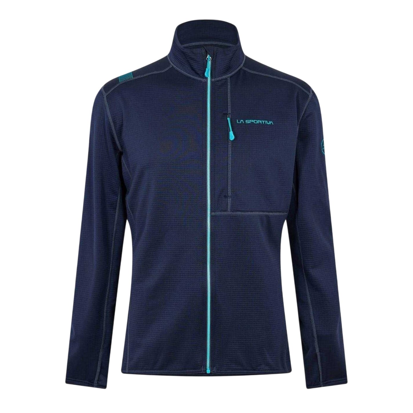 Deep Sea - Front - La Sportiva Mens Patterned Fleece Jacket