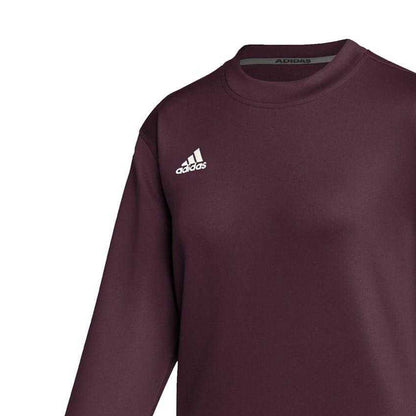 Maroon - Side - Adidas Womens-Ladies Top