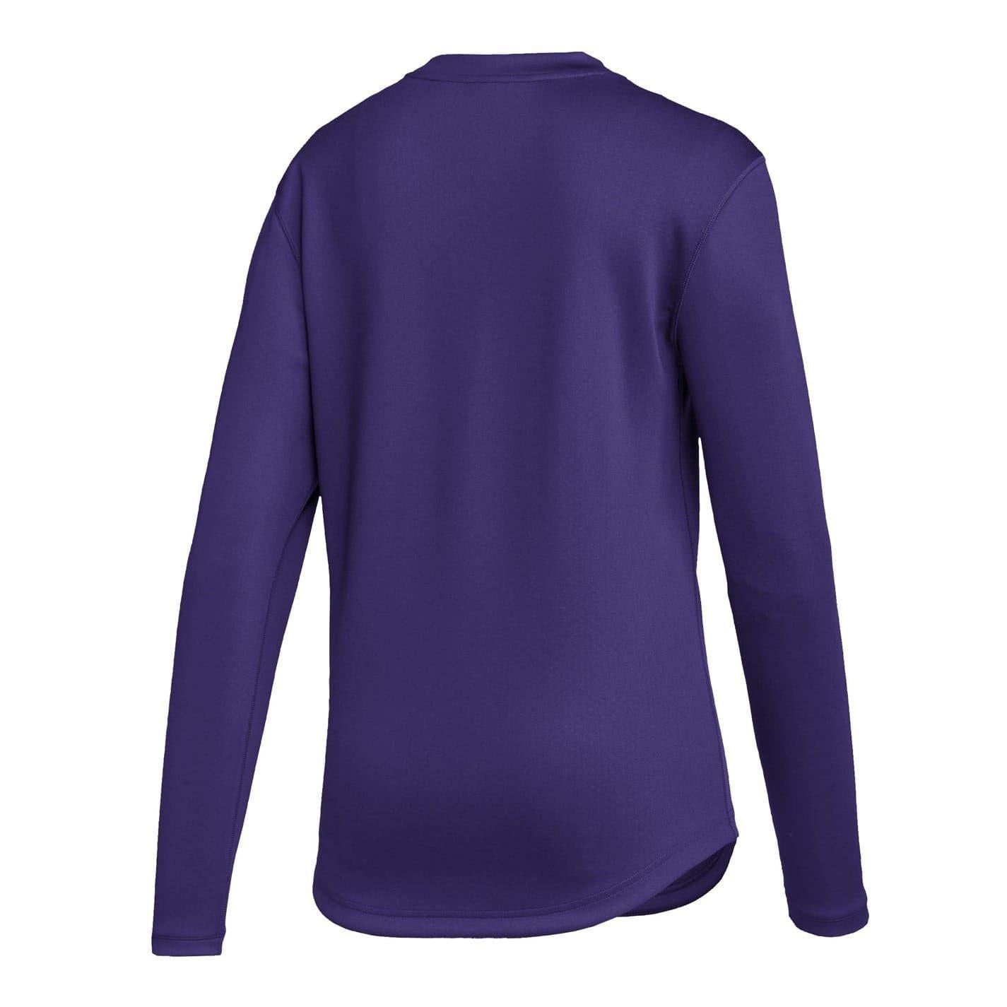 Purple - Back - Adidas Womens-Ladies Top