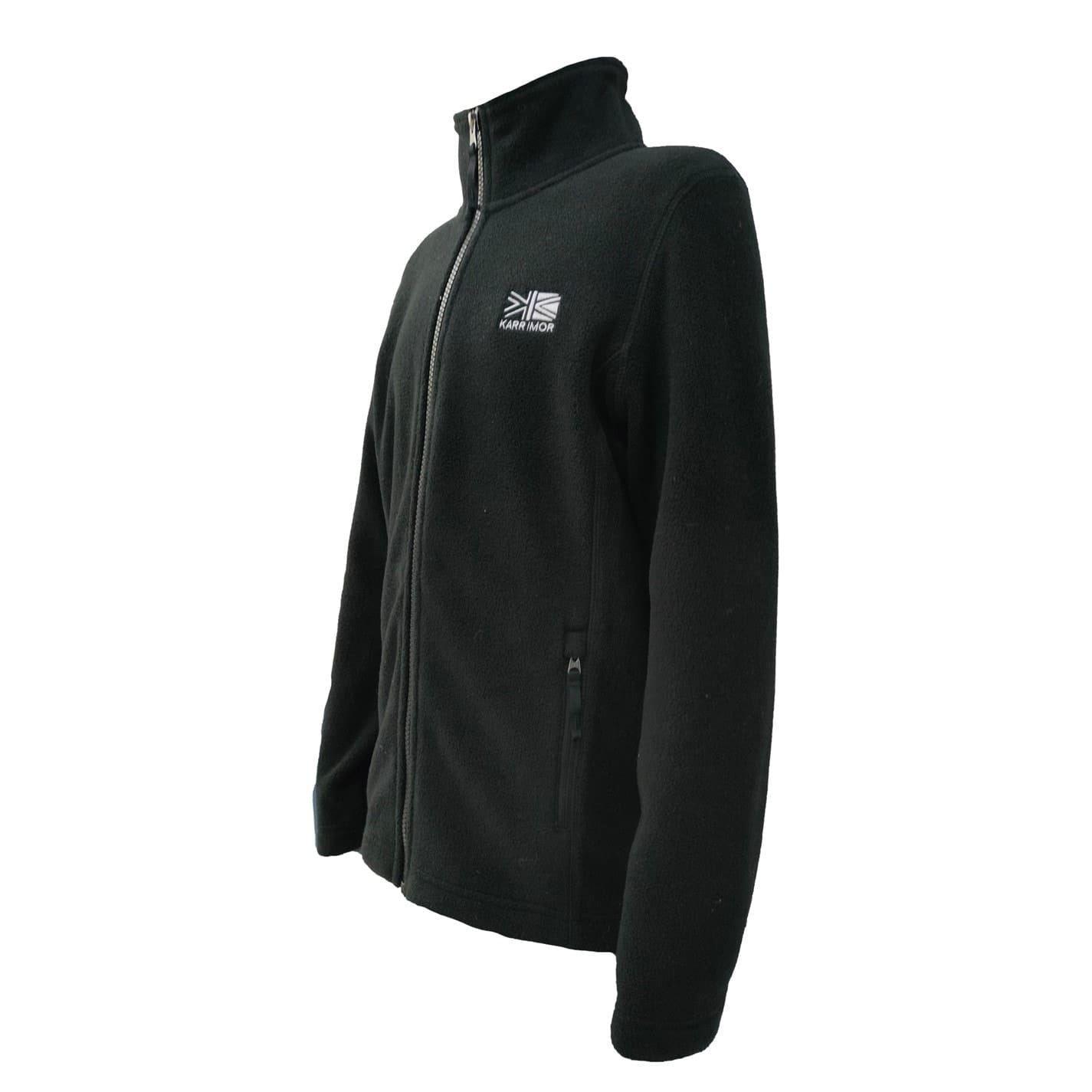 Black - Side - Karrimor Childrens-Kids Fleece Jacket