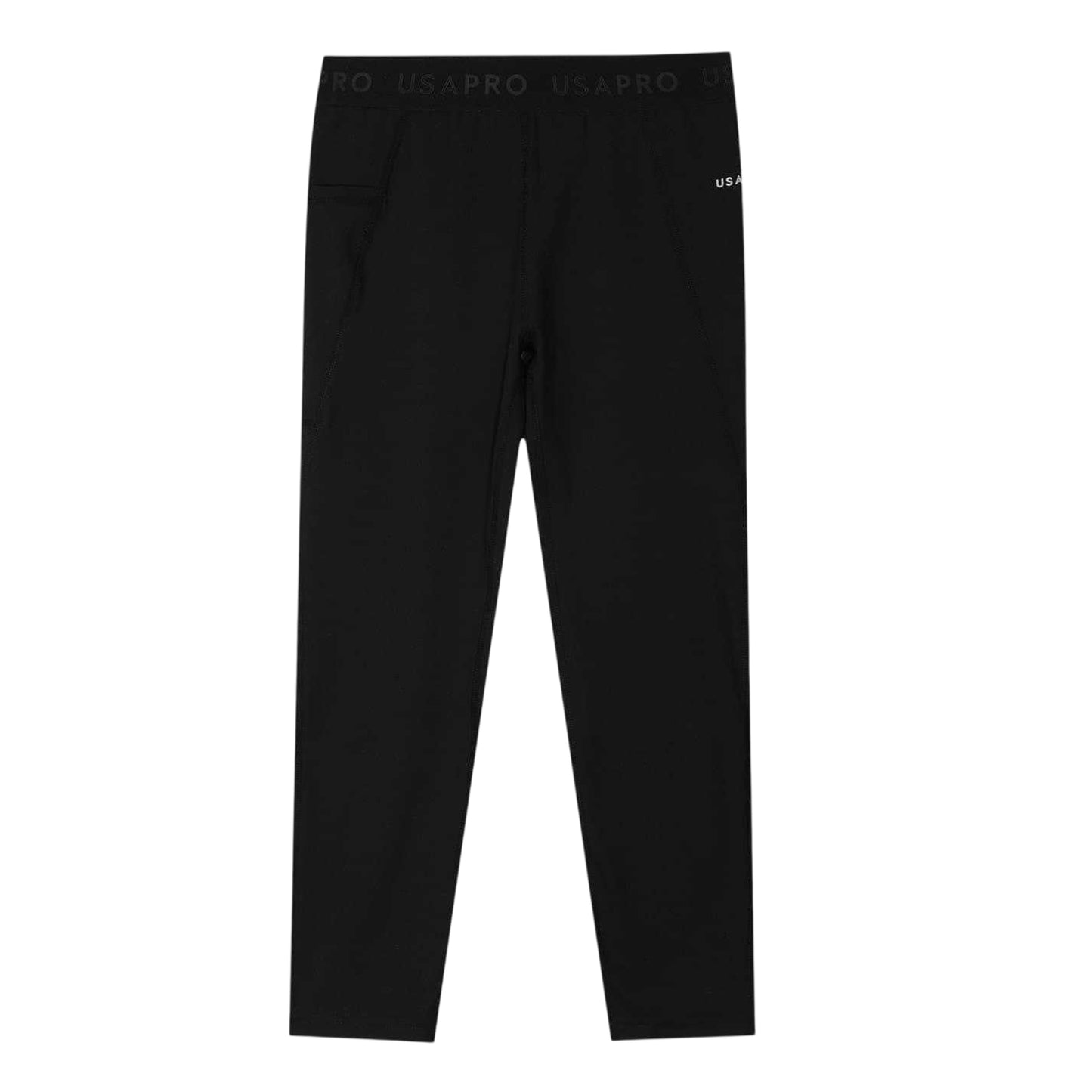 Black - Front - USA Pro Girls Regular Leggings