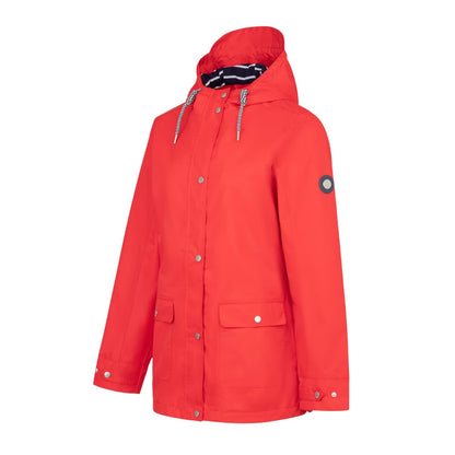 Red - Side - Gelert Womens-Ladies Coast Stormlite Hooded Waterproof Jacket