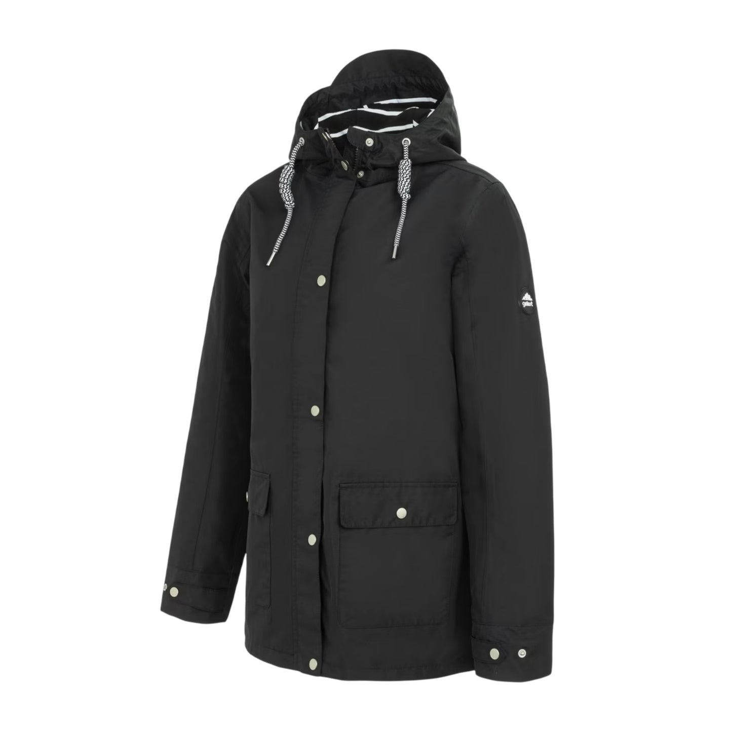 Black - Side - Gelert Womens-Ladies Coast Stormlite Hooded Waterproof Jacket