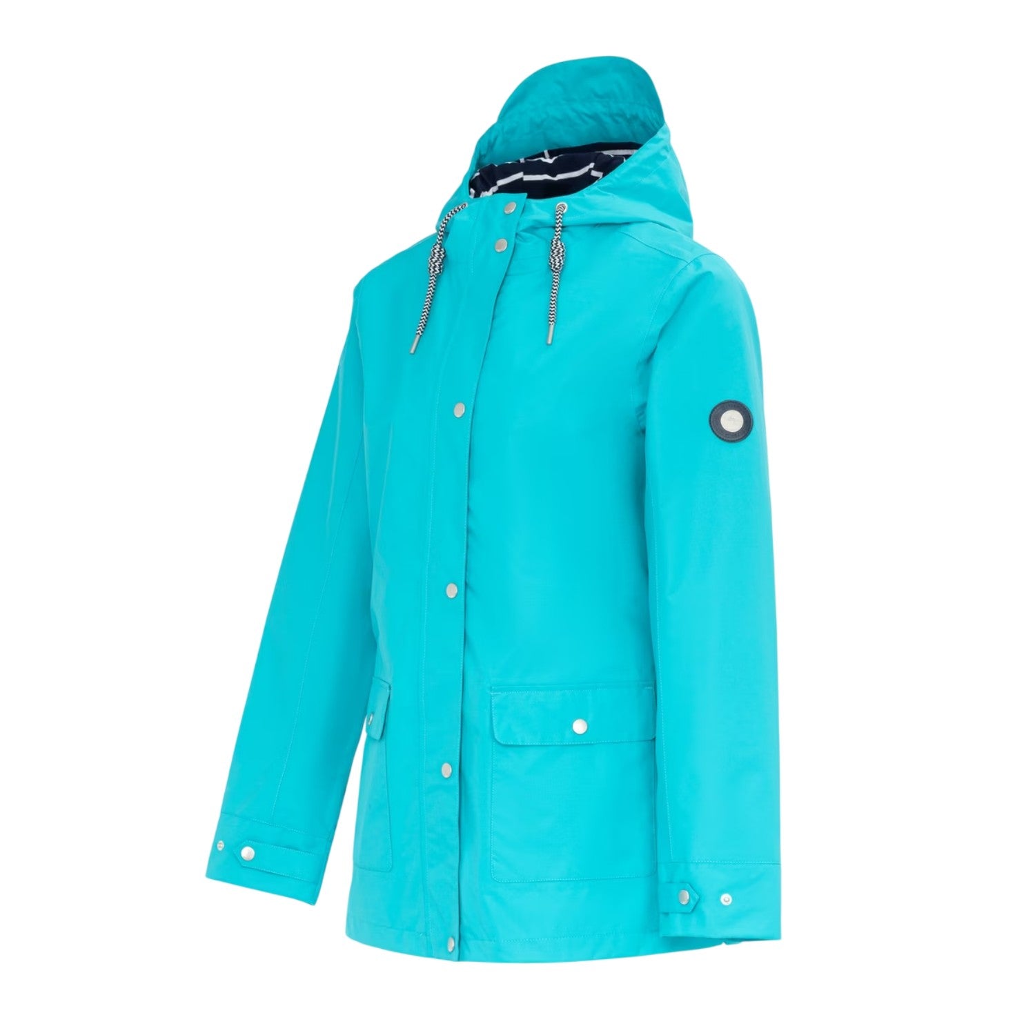Blue - Side - Gelert Womens-Ladies Coast Stormlite Hooded Waterproof Jacket