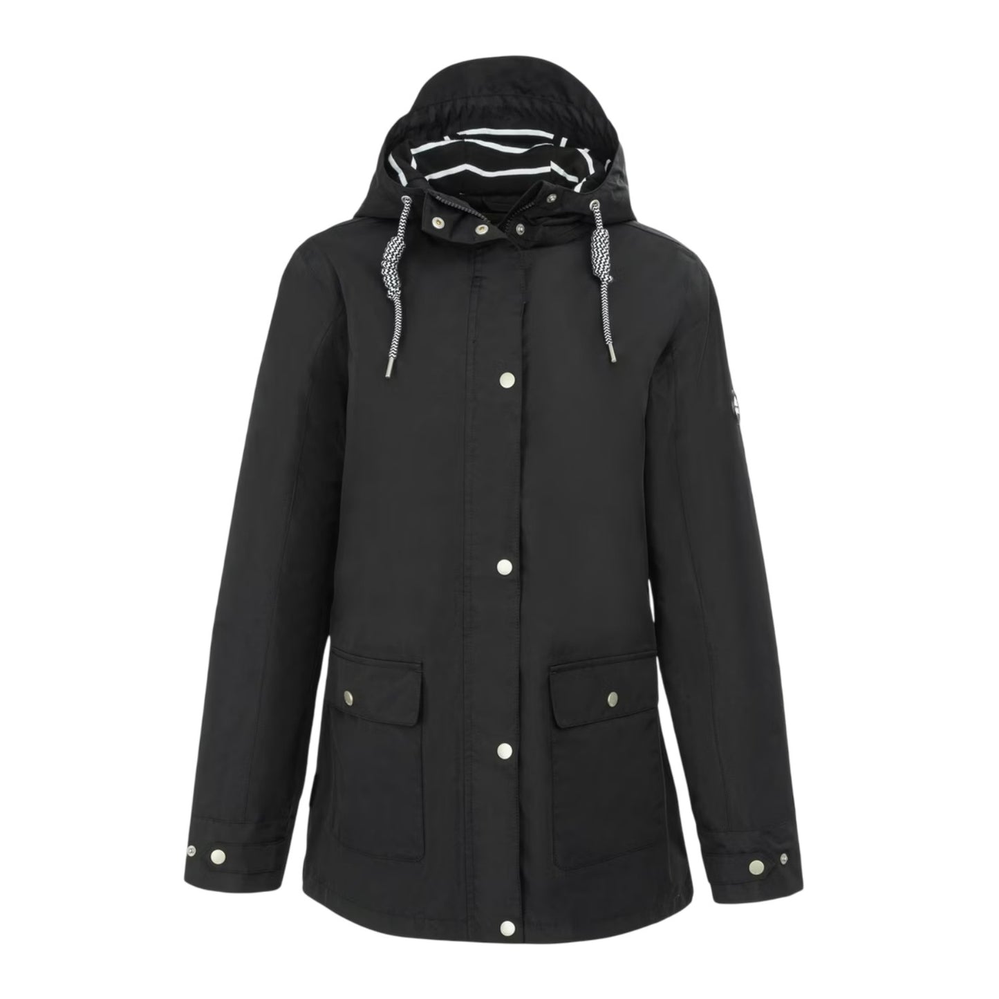 Black - Front - Gelert Womens-Ladies Coast Stormlite Hooded Waterproof Jacket
