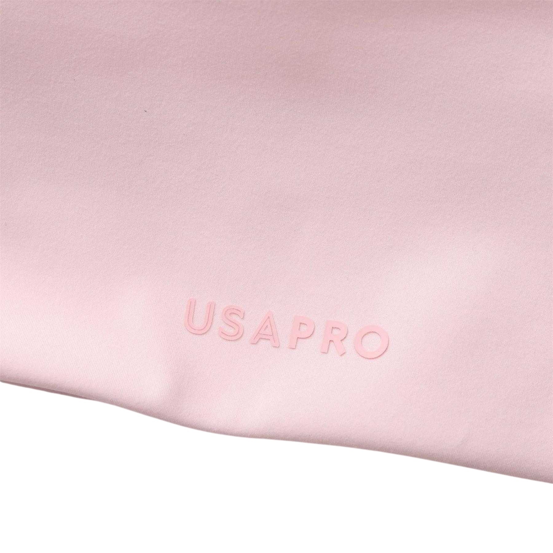 Light Pink - Pack Shot - USA Pro Womens-Ladies Pro Layered Sports Bra