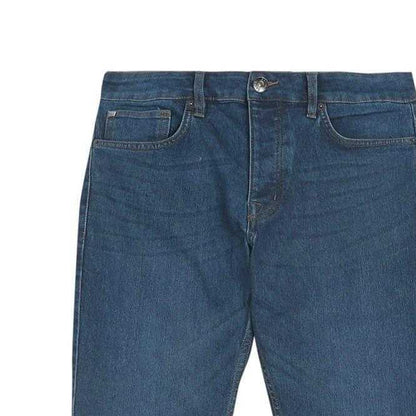 Indigo - Side - Bench Mens Eddie Plain Slim Jeans