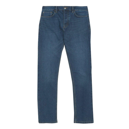 Indigo - Front - Bench Mens Eddie Plain Slim Jeans