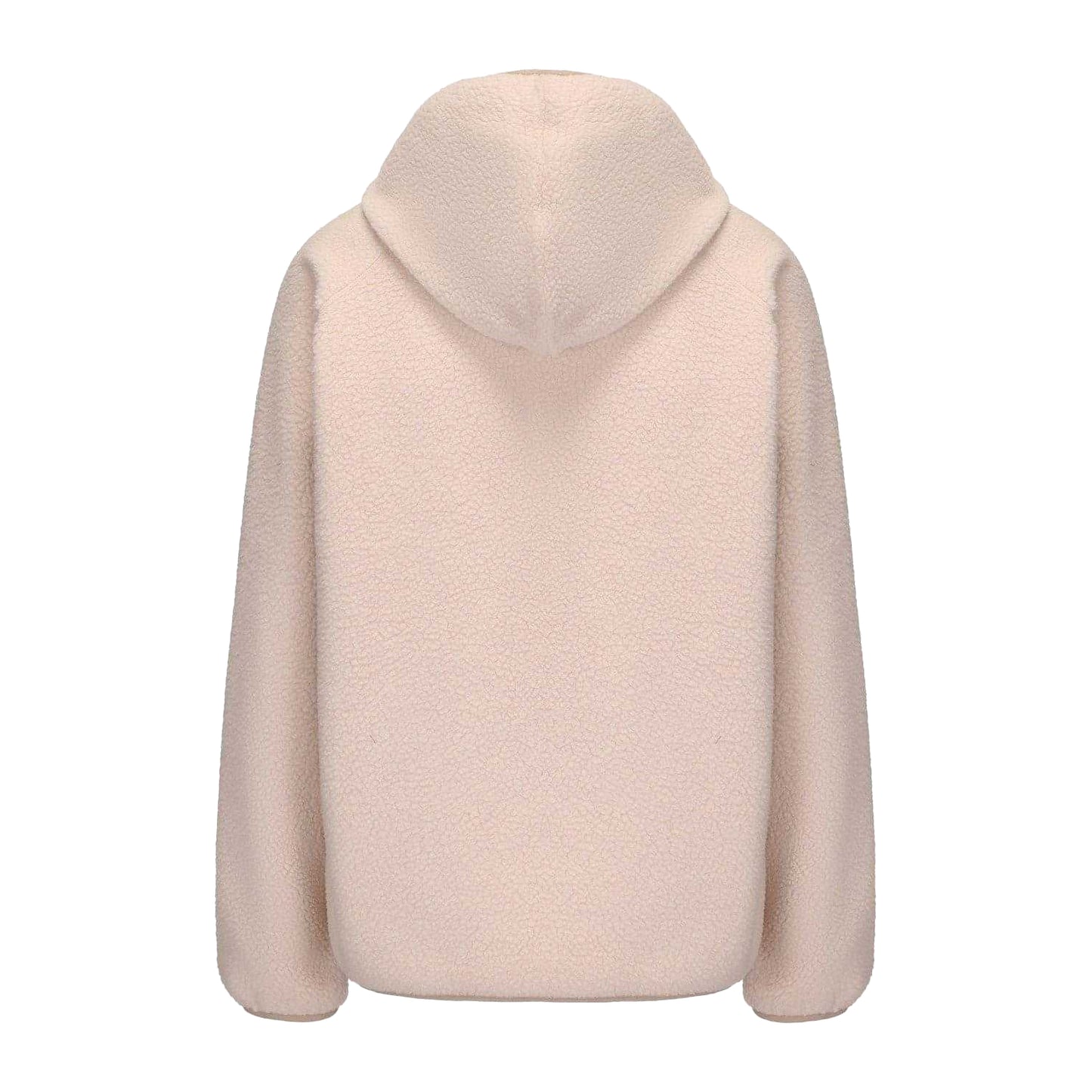 Beige - Back - SoulCal Womens-Ladies Relaxed Fit Fleece Jacket