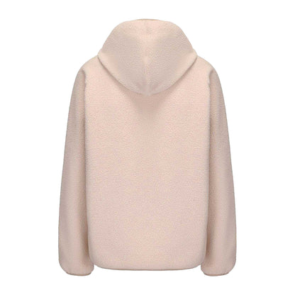 Beige - Back - SoulCal Womens-Ladies Relaxed Fit Fleece Jacket