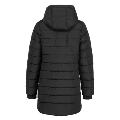Black - Back - Slazenger Womens-Ladies Polyester Mid Length Padded Jacket