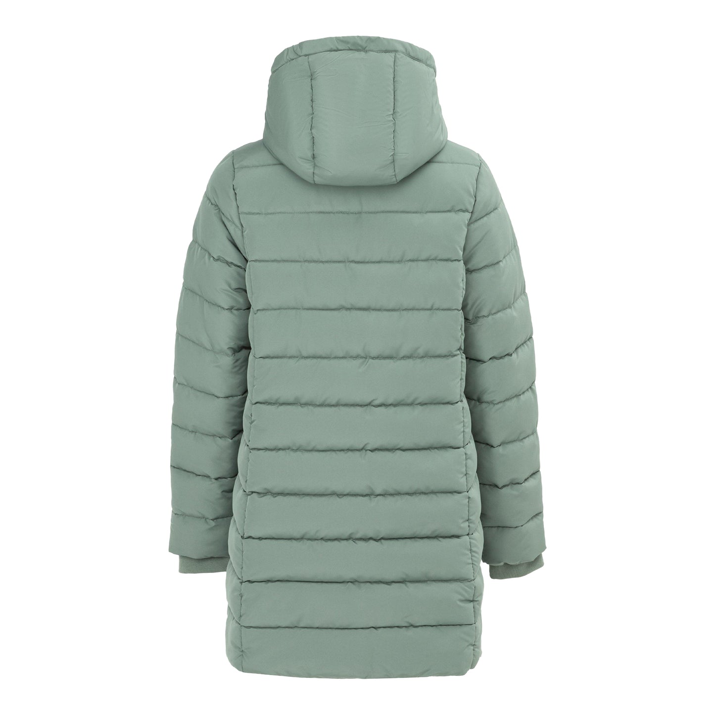 Light Khaki - Back - Slazenger Womens-Ladies Polyester Mid Length Padded Jacket