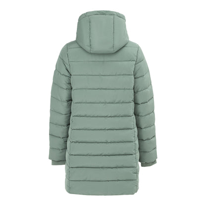 Light Khaki - Back - Slazenger Womens-Ladies Polyester Mid Length Padded Jacket