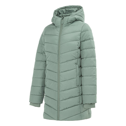 Light Khaki - Side - Slazenger Womens-Ladies Polyester Mid Length Padded Jacket