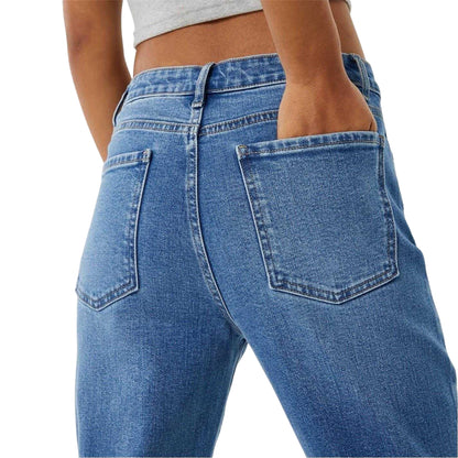 Mid Wash - Side - Jack Wills Womens-Ladies Stella Denim High Rise Slim Jeans