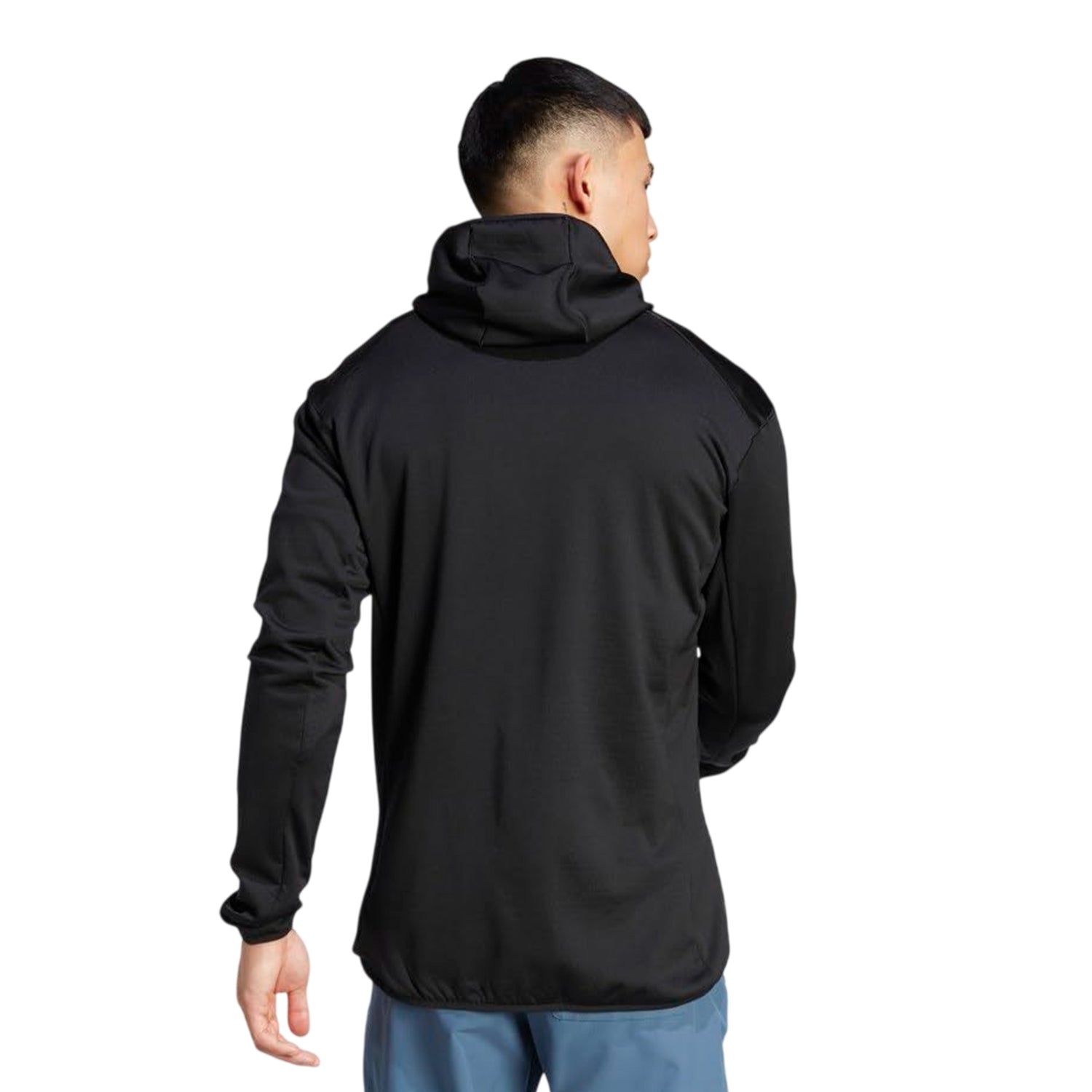 Black - Back - Adidas Mens Terrex Xperior Lightweight Fleece Jacket