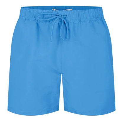 Harbour Blue - Front - Jack Wills Mens Embroidered Logo Mid Length Swim Shorts