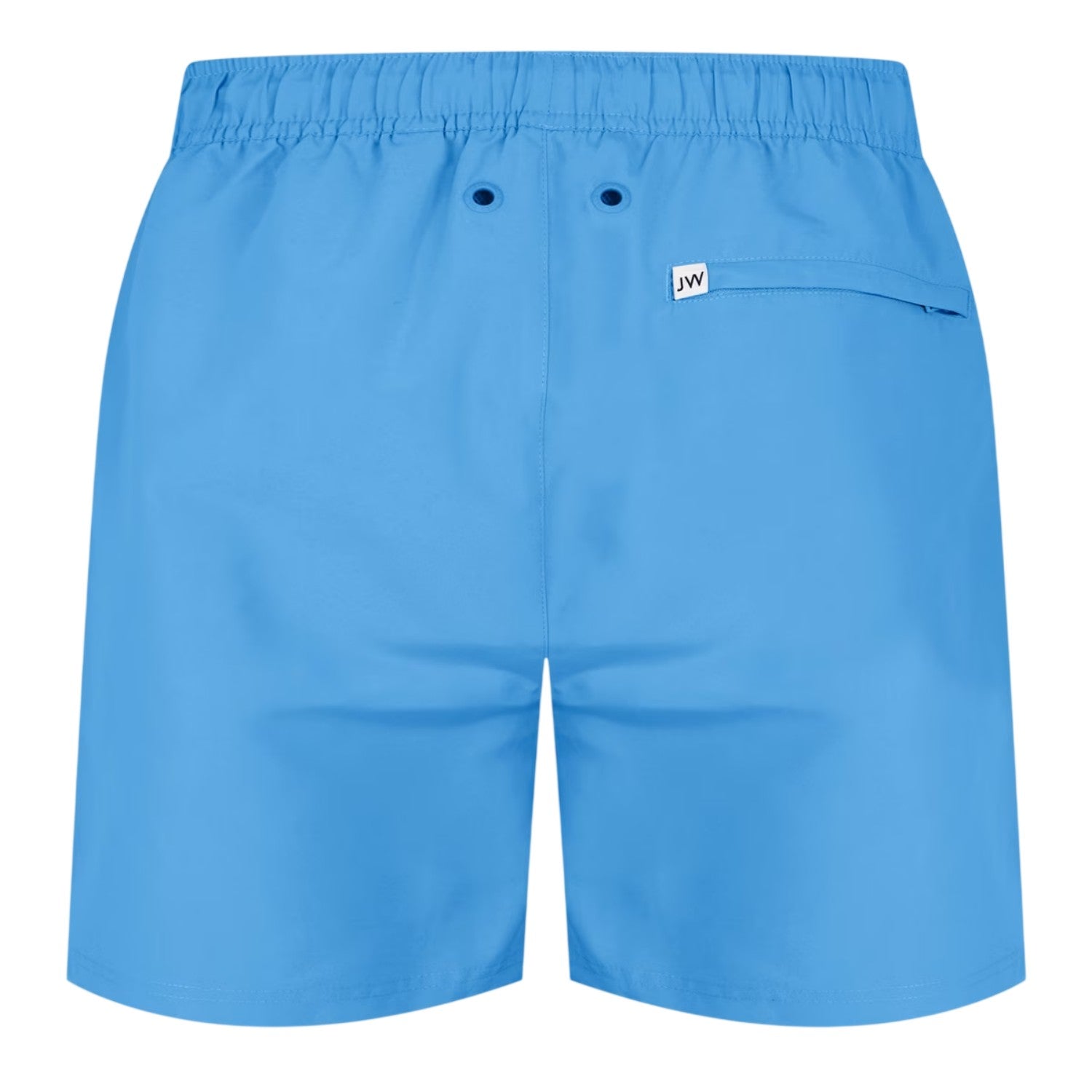Harbour Blue - Back - Jack Wills Mens Embroidered Logo Mid Length Swim Shorts