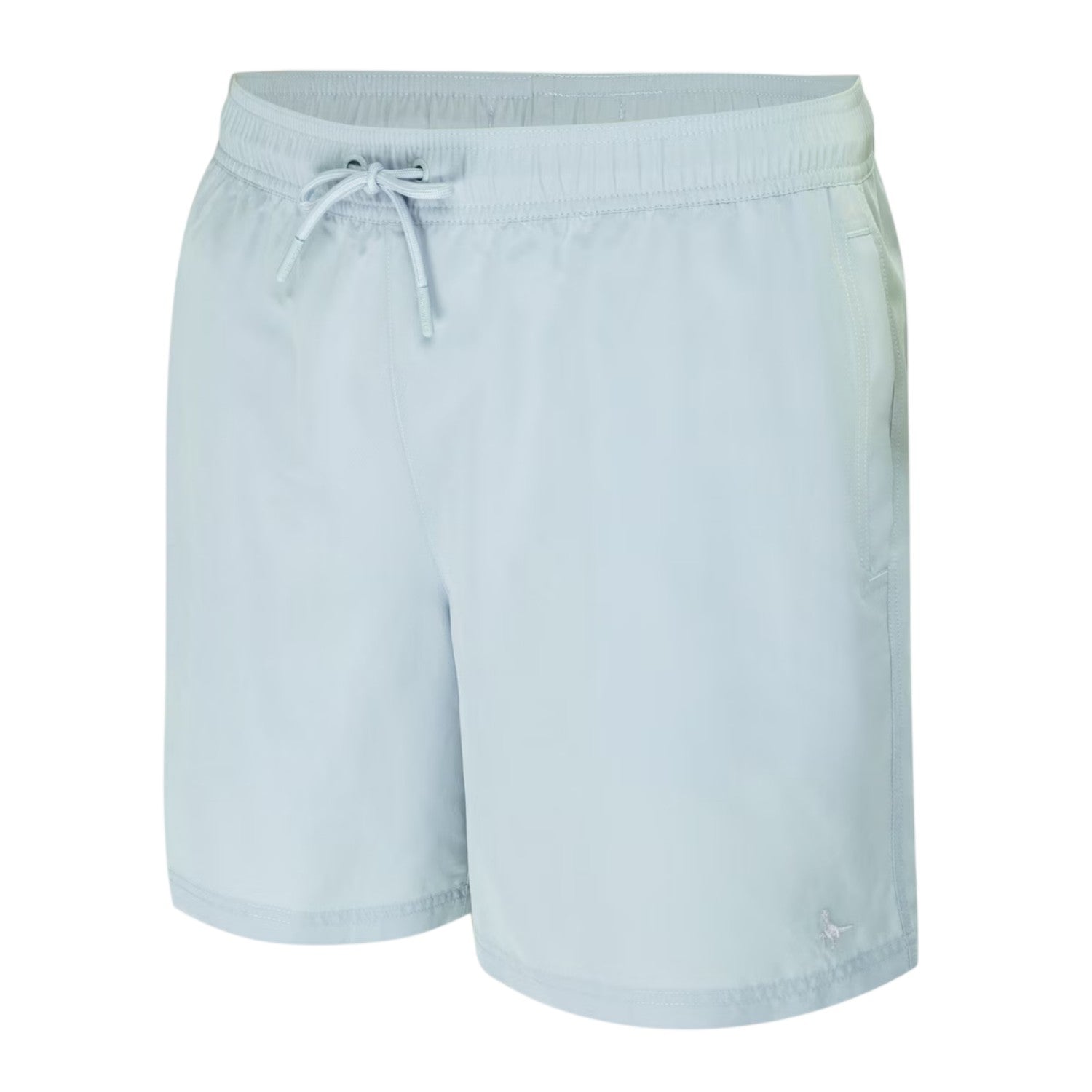 Light Blue - Side - Jack Wills Mens Embroidered Logo Mid Length Swim Shorts