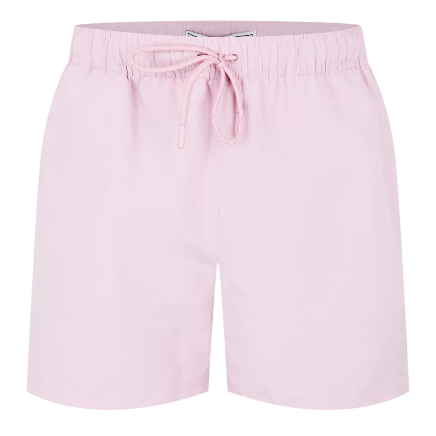 Light Pink - Front - Jack Wills Mens Embroidered Logo Mid Length Swim Shorts