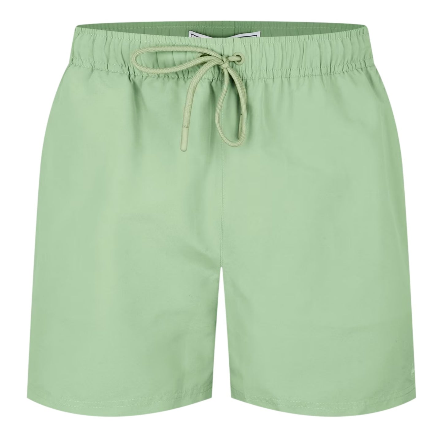 Mid Green - Front - Jack Wills Mens Embroidered Logo Mid Length Swim Shorts