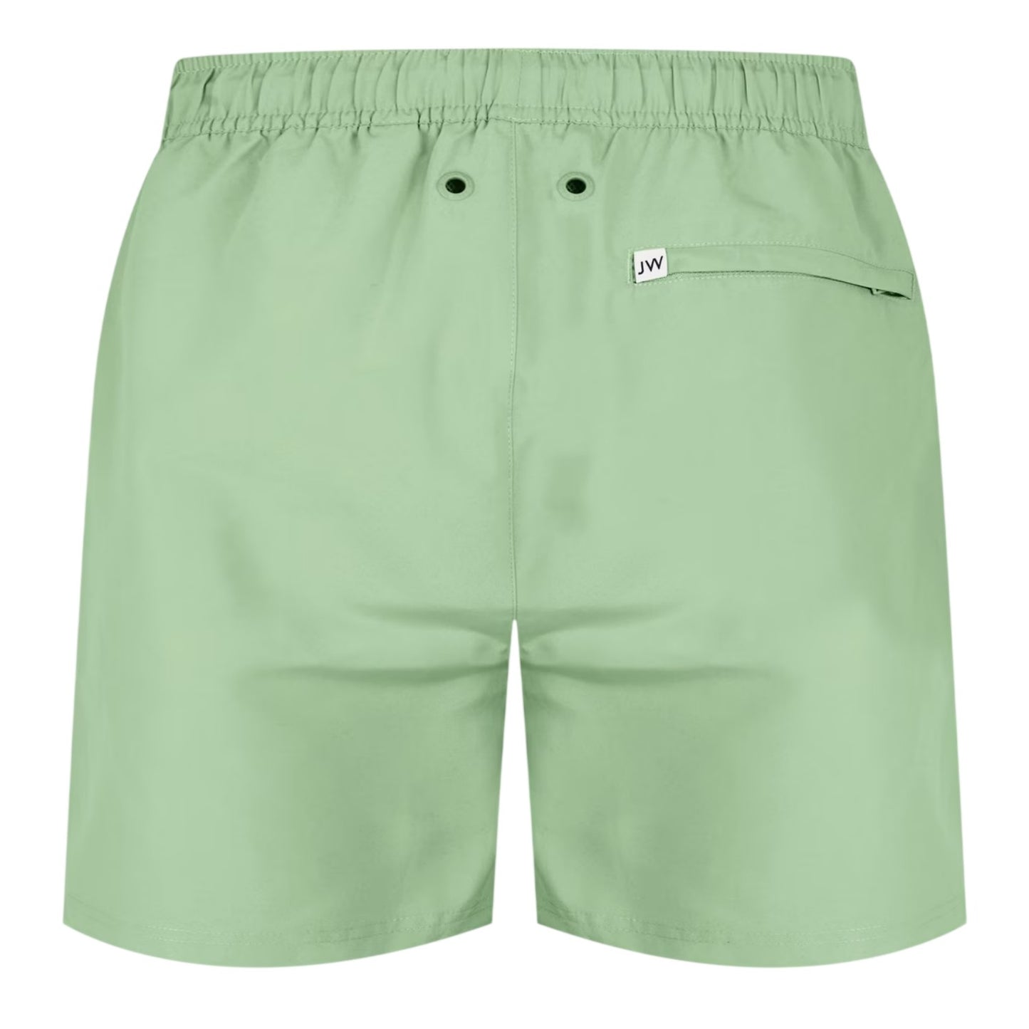 Mid Green - Back - Jack Wills Mens Embroidered Logo Mid Length Swim Shorts