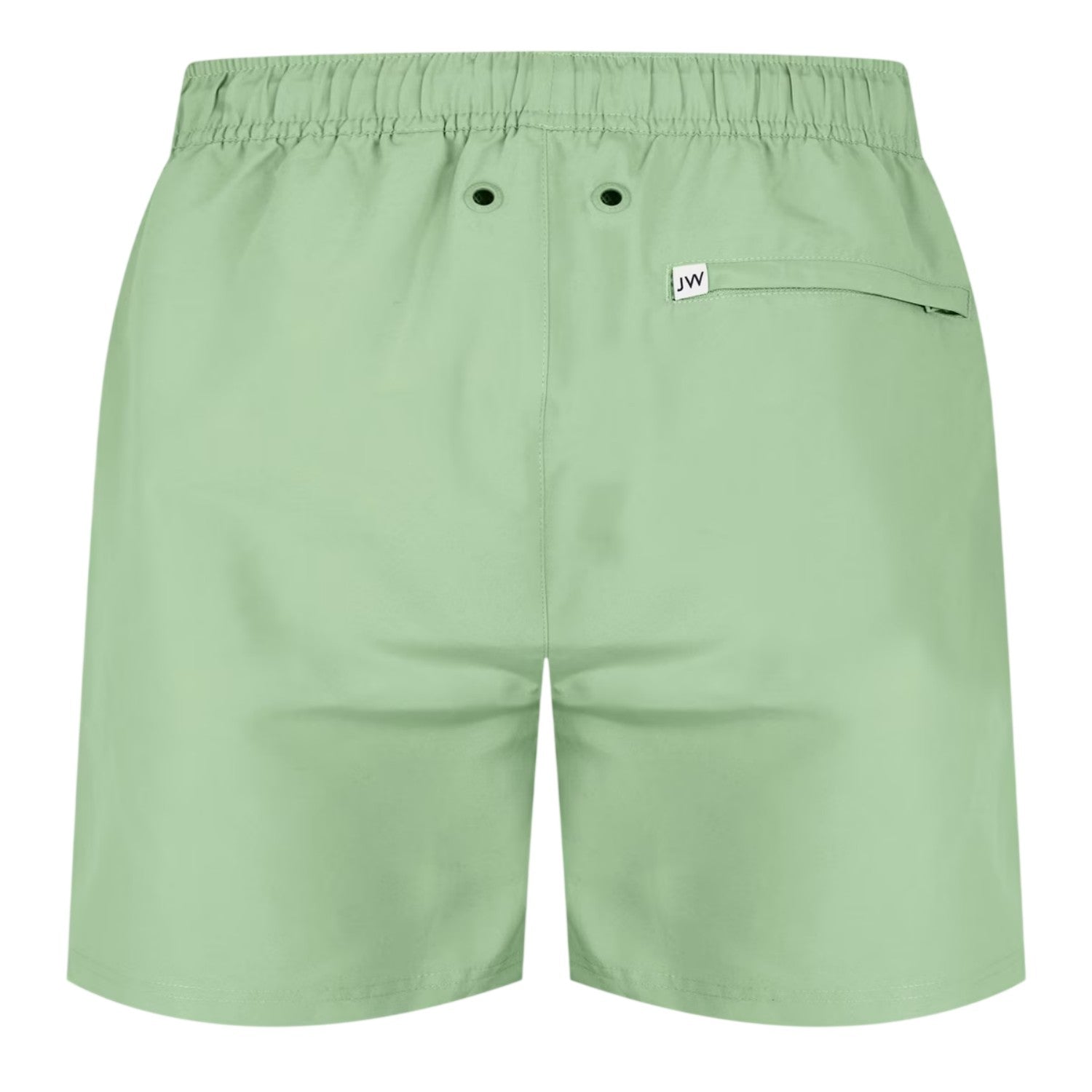 Mid Green - Back - Jack Wills Mens Embroidered Logo Mid Length Swim Shorts