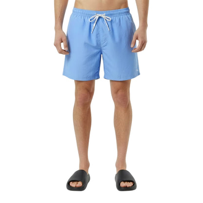 Pale Blue - Side - Jack Wills Mens Embroidered Logo Mid Length Swim Shorts