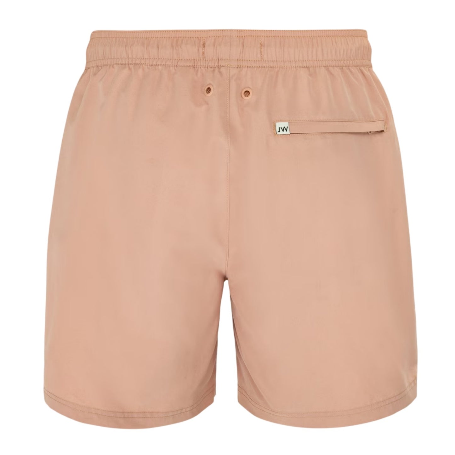 Pink - Back - Jack Wills Mens Embroidered Logo Mid Length Swim Shorts