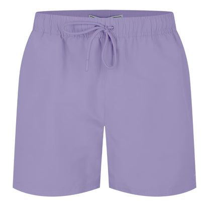 Bright Lilac - Front - Jack Wills Mens Embroidered Logo Mid Length Swim Shorts