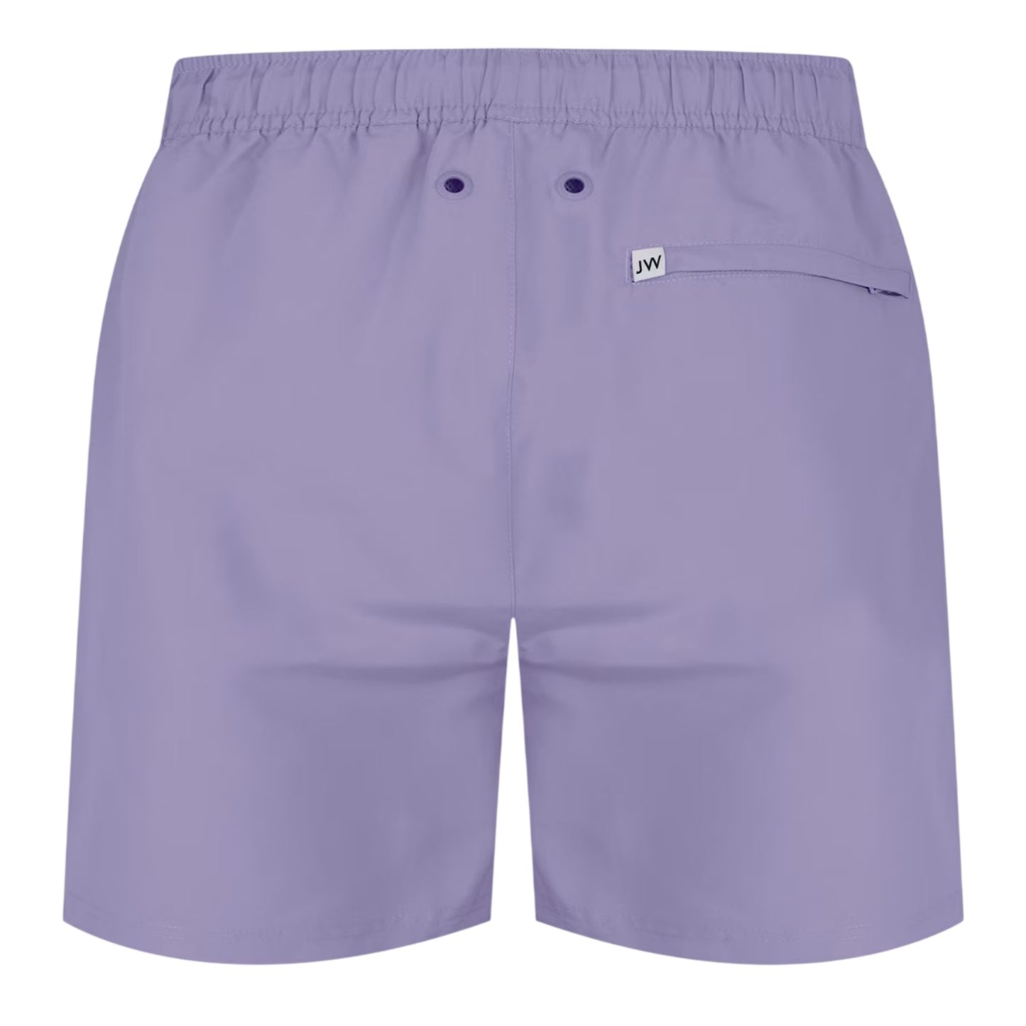 Bright Lilac - Back - Jack Wills Mens Embroidered Logo Mid Length Swim Shorts