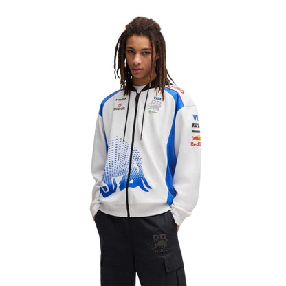 White - Lifestyle - Hugo Mens 2025 Oracle Red Bull Racing Fleece Top