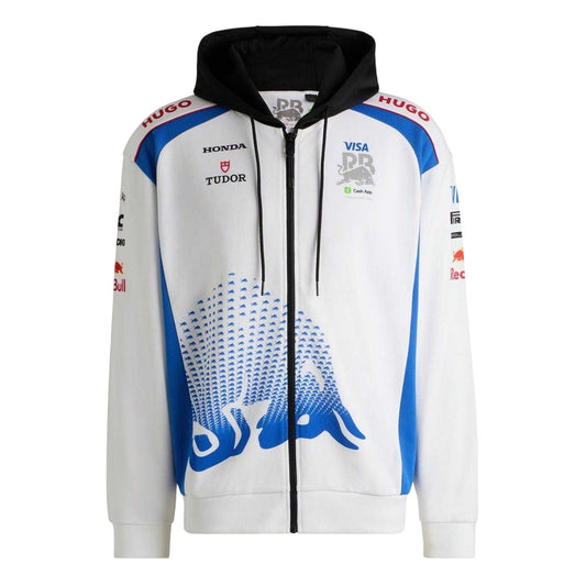 White - Front - Hugo Mens 2025 Oracle Red Bull Racing Fleece Top