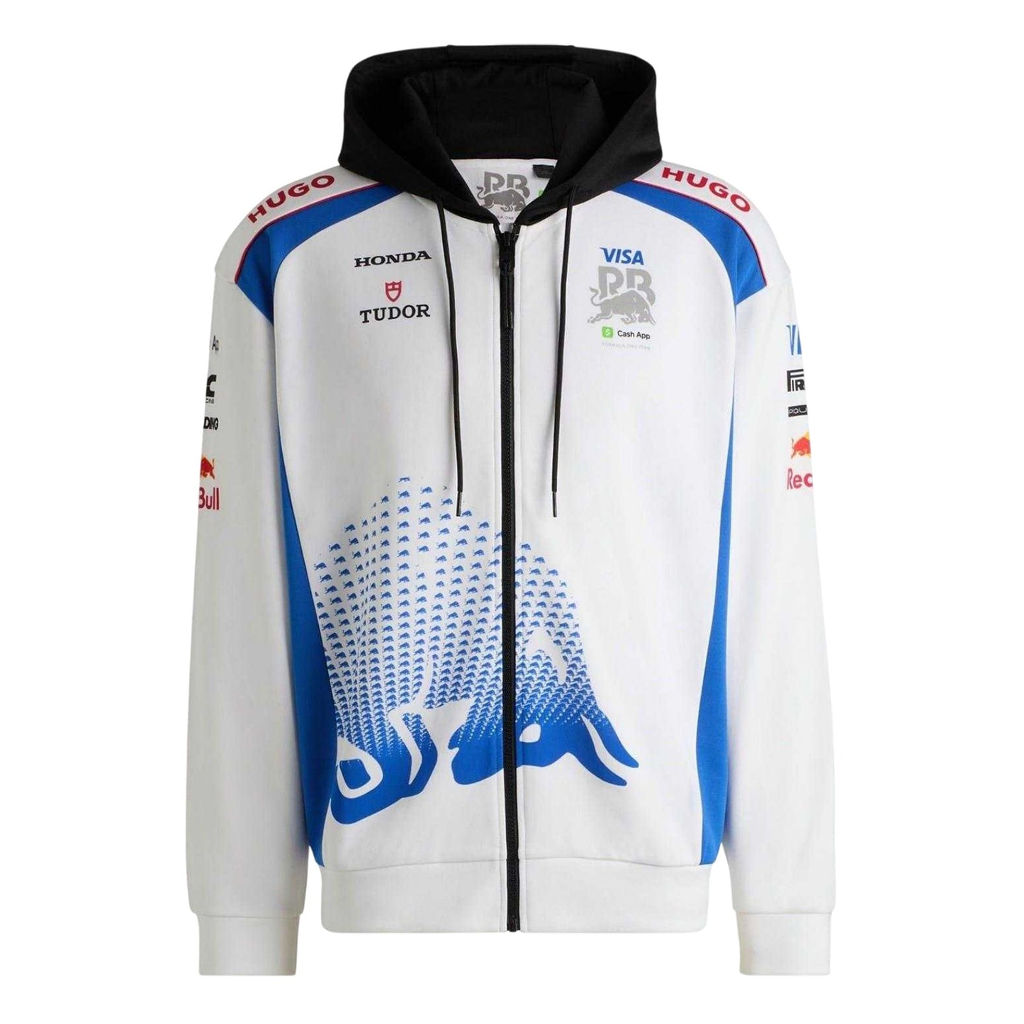 White - Front - Hugo Mens 2025 Oracle Red Bull Racing Fleece Top